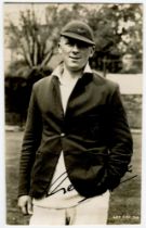 George Cox Junior. Sussex 1931-1961. Mono real photograph postcard of Cox, half length,wearing cap