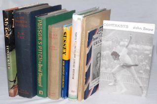 Sussex cricket and cricketers. Nine titles, the majority hardbacks, including one signed limited