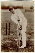 Frank Stanley Jackson. Yorkshire, Cambridge University & England 1890-1907. Sepia real photograph