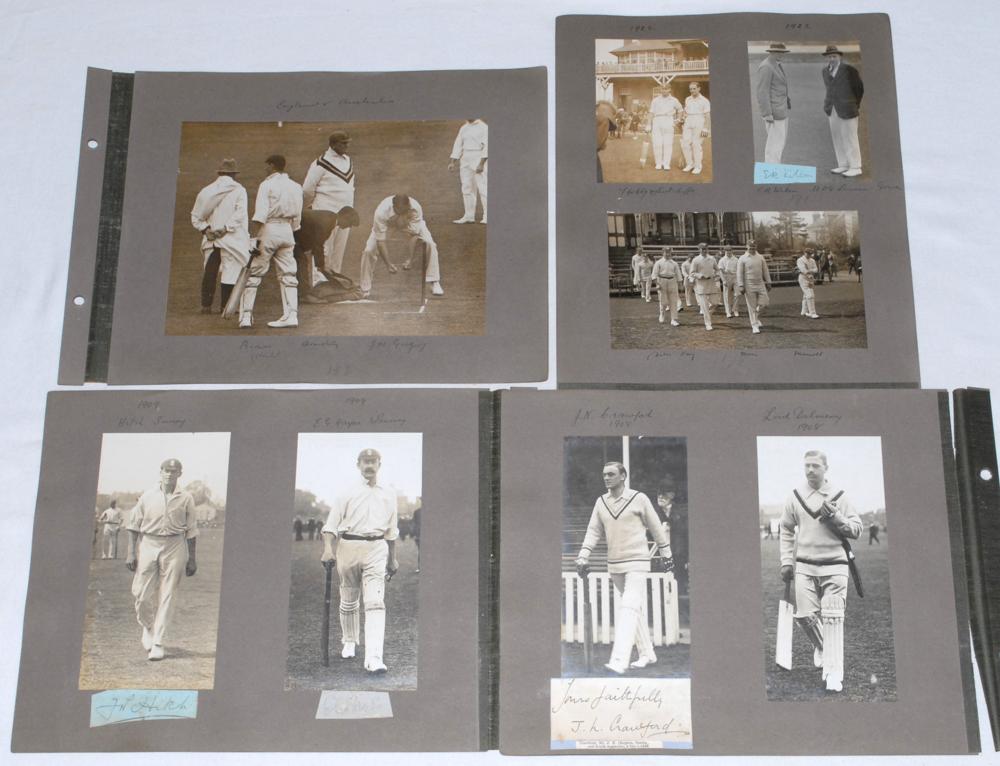 Surrey v Kent. The Oval 1910. A good selection of early original mono and sepia photographs - Image 4 of 4