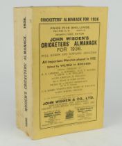 Wisden Cricketers’ Almanack 1936. 73rd edition. Original paper wrappers. Very slight bowing to