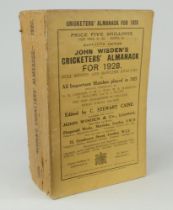 Wisden Cricketers’ Almanack 1928. 65th edition. Original paper wrappers. Slight breaking to spine