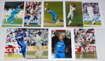 England signed photographs 1990s/2000s. Fifteen colour and fifteen mono press photographs of England