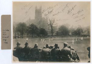 Australia tour to England 1930. Don Bradman’s first tour. Lovely original and large sepia press