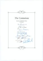 ‘The Centurions- Scorers of 100 First-Class Centuries’. Headed book insert by Boundary Books