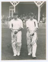 South Africa tour to England 1929. C.I. Thornton’s XI v South Africans. Original mono photograph