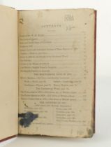 Wisden Cricketers’ Almanack 1880. 17th edition. Bound in maroon boards, lacking original paper