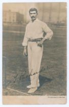 Thomas ‘Tom’ Richardson. Surrey, Somerset & England 1892-1905. Early sepia real photograph