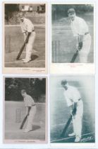 John Thomas ‘Johnny’ Tyldesley. Lancashire & England 1895-1923. Four early postcards of Tyldesley in