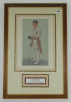 Gilbert Laird Jessop, Gloucestershire & England 1894-1914. Original Vanity Fair colour