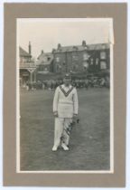 John Berry ‘Jack’ Hobbs. Surrey & England 1905-1934. Original mono real photograph postcard of Hobbs