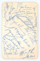 West Indies tour to England 1973. Official invitation card to attend a presentation reception at
