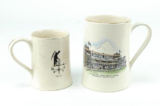 Lord’s Cricket Ground- The Pavilion. Marylebone Cricket Club’. Two examples of the Sandland ware