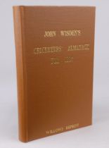 Wisden Cricketers’ Almanack 1887. Willows softback reprint (1989) in light brown hardback covers