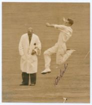 Peter James Loader. Surrey, Western Australia & England 1951-1963. Original sepia press photograph