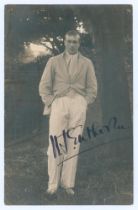 Henry John ‘Tom’ Enthoven. Cambridge University & Middlesex 1923-1936. Early mono real photograph