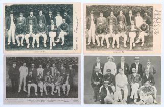 Somerset C.C.C. team postcards 1902-1905. Four early mono postcards of Somerset teams for the period