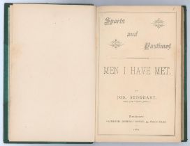 ‘Sports and Pastimes. Men I Have Met’. Jos. Stoddart, editor of the ‘Athletic Journal’. Manchester