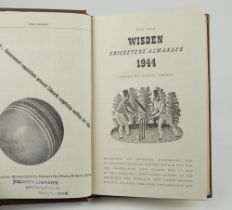 Wisden Cricketers’ Almanack 1944. 81st edition. Only 5600 paper copies printed in this war year.