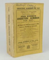 Wisden Cricketers’ Almanack 1937. 74th edition. Original paper wrappers. Slight wear to wrappers and