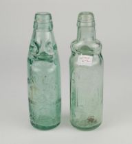 Cricket bottles. Attractive cricket glass lemonade bottles c1870/90’s with ‘Codd’s patent’ glass ‘