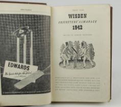 Wisden Cricketers’ Almanack 1942. 79th edition. Only 4100 paper copies printed in this war year.