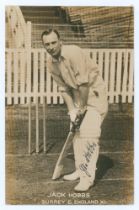 John Berry ‘Jack’ Hobbs. Surrey & England 1905-1934. Original sepia real photograph of Hobbs, full