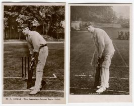 Montague Alfred ‘Monty’ Noble. New South Wales & Australia 1893-1920. Two real photograph mono