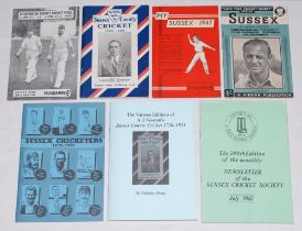 Sussex books and booklets. Seven titles in original paper wrappers including one signed limited