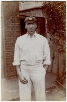 Ernest William Bale. Surrey & Worcestershire 1904-1920. Excellent sepia real photograph postcard