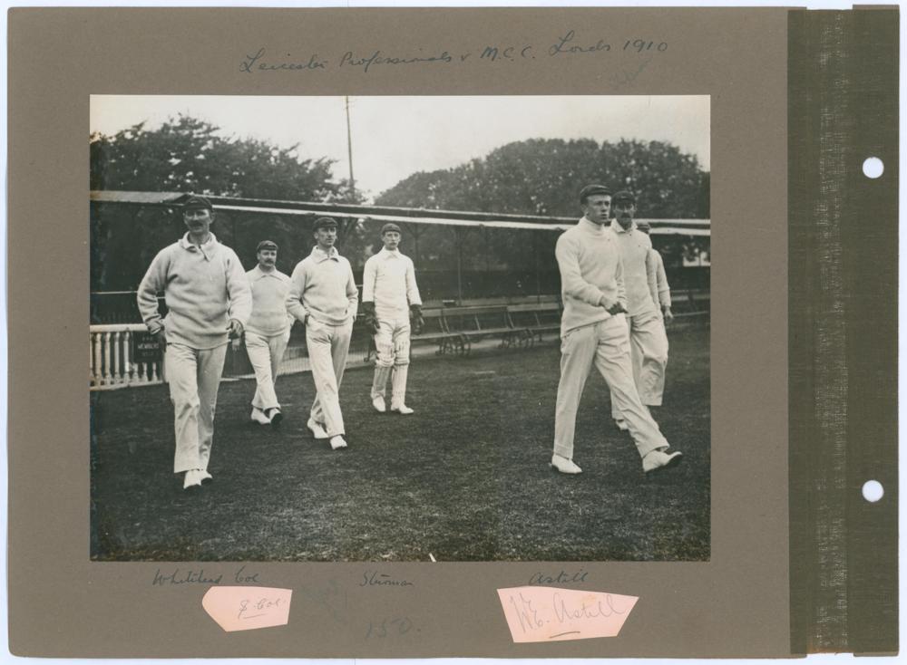 Middlesex v Yorkshire 1910. Two early sepia photographs, both depicting match action. The - Image 3 of 4