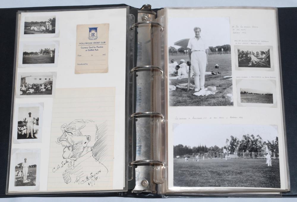 ‘American Cricket (1930 on)’ and Charles Aubrey Smith. Very large black binder comprising an - Image 3 of 10