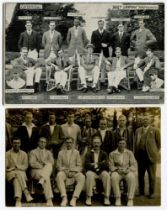 Cambridge Univeristy 1913 and 1925 cricket teams. The 1913 postcard is a ‘Daily Graphic