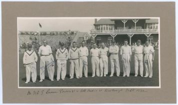 ‘Mr. H.D.G. Leveson-Gower’s XI v All India XI. Scarborough Sept. 1932’. Original mono photograph