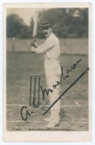 Archibald Campbell ‘Archie’ Maclaren. Lancashire & England 1890-1914. Early sepia real photograph