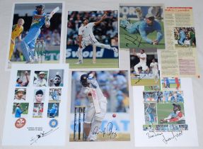 India tour to England 1980s-2010s. Thirty eight colour press photographs (including the odd