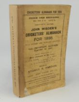 Wisden Cricketers’ Almanack 1898. 35th edition. Original wrappers. Replacement spine paper. Small