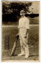 Albert Edward Relf. Sussex & England 1900-1921. Mono printed postcard of Relf, full length, in