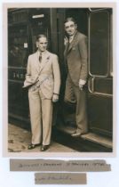 Herbert Sutcliffe. Yorkshire & England 1919-1945. Original sepia press photograph of Sutcliffe and