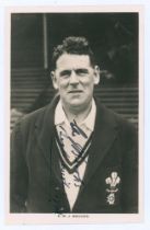 Edward William John ‘Ted’ Brooks. Surrey 1925-1939. Original mono real photograph postcard of