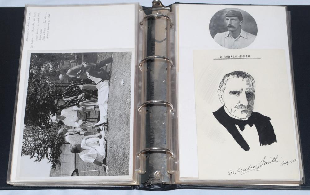 ‘American Cricket (1930 on)’ and Charles Aubrey Smith. Very large black binder comprising an - Image 9 of 10