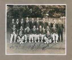 Australia tour to England 1934. Large original mono press photograph of the full Australian