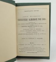 Wisden Cricketers’ Almanack 1889. 26th edition. Bound in dark green boards, lacking original paper