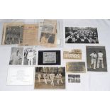 J.W. Goldman collection. A selection of press photographs, candid photographs and postcards from the