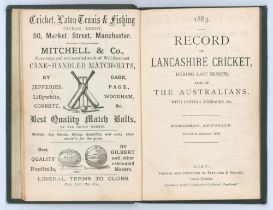 ‘Record of Lancashire Cricket during last season [1882] , also of The Australians, with batting