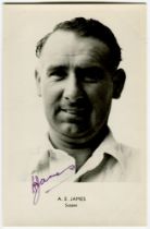 Albert Edward James. Sussex 1948-1960. Mono real photograph postcard of James, head and shoulders,