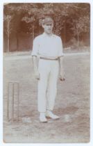 Harry Dean. Lancashire & England 1906-1912. Early sepia real photograph postcard of Dean standing