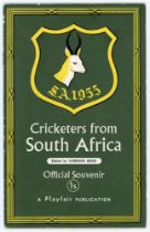 South Africa Tour to England 1955. Official pictorial pre-tour souvenir programme for the 1955
