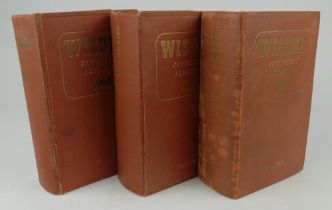 Wisden Cricketers’ Almanack 1947, 1948 and 1949. Original hardback editions. The 1947 edition with