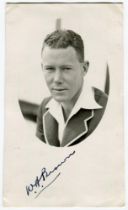 William A. ‘Bill’ Brown, New South Wales & Australia 1932-1950. Mono real photograph postcard of a